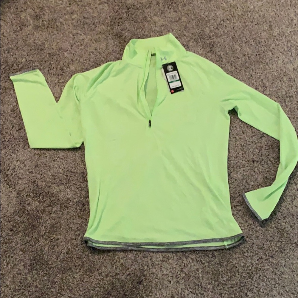 Bright Lime Green Under Armour Pullover